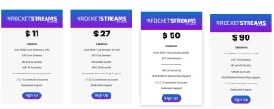 Rocket-Stream-packages