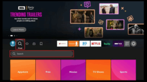 1. Select Find, then Search from the home screen.